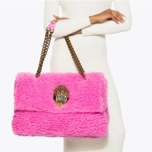 Kurt Geiger Handbags - NWT. Sold out online. MACRO KENSINGTON BAG Pink Huge Purse. Hard to find in US.
